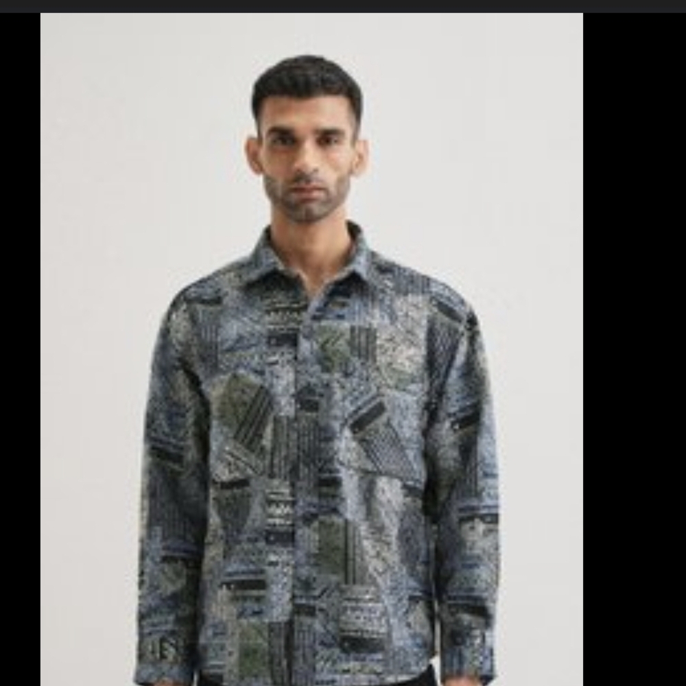 BP Gray Patterned Shirt‎